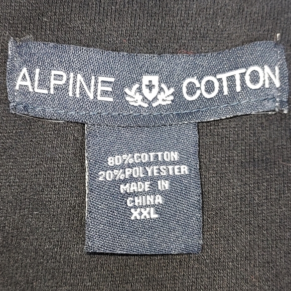 Alpine Cotton Kansas Jayhawks Logo Half Zip Sweatshirt Size XXL - Picture 6 of 10